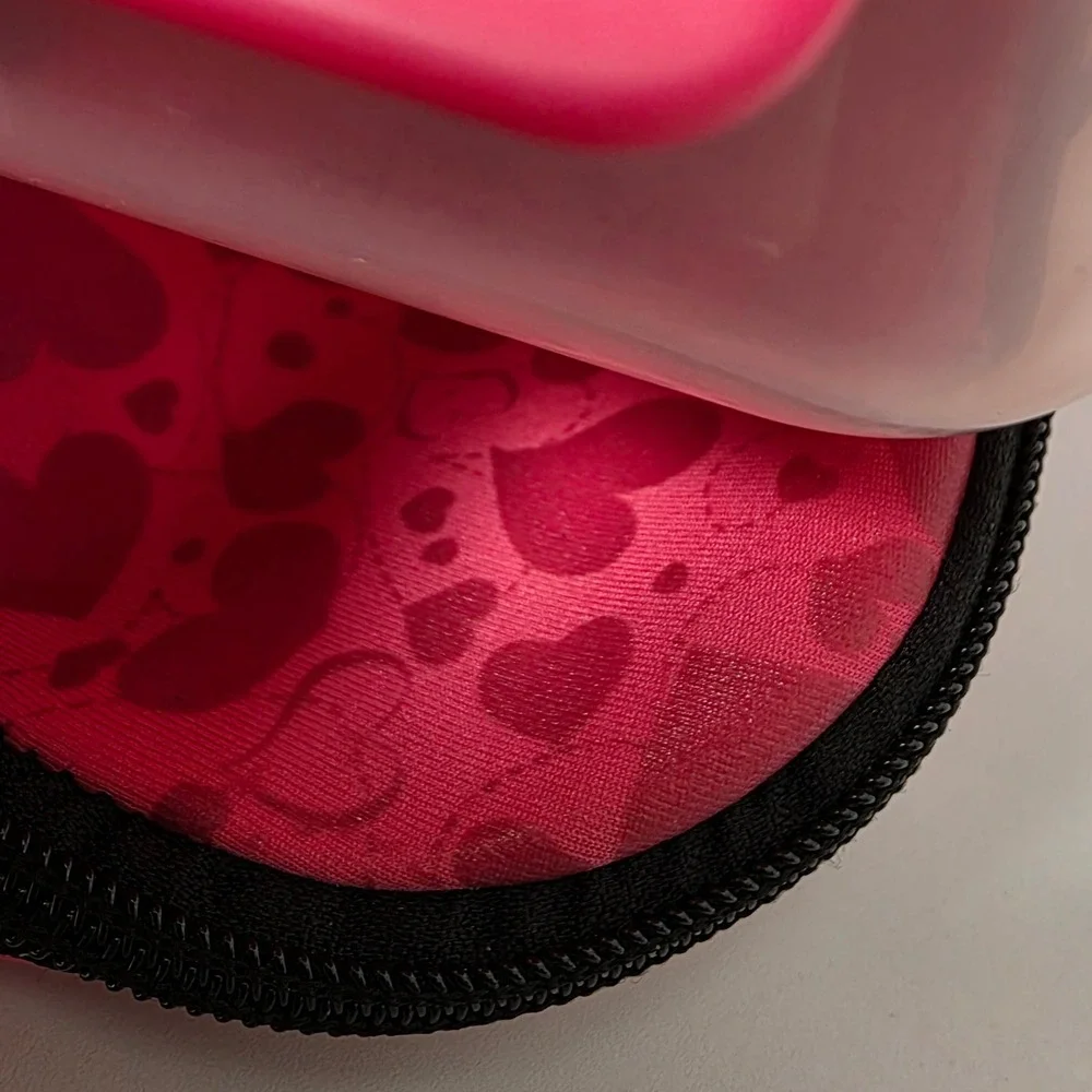 Pret-a-Paquet Lunch To-Go Kit Pink Insulated Neoprene Sleeve Bento Box 35.2oz